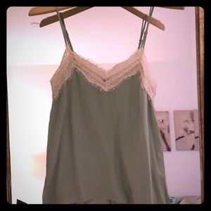 Pastel Green Silk Cami